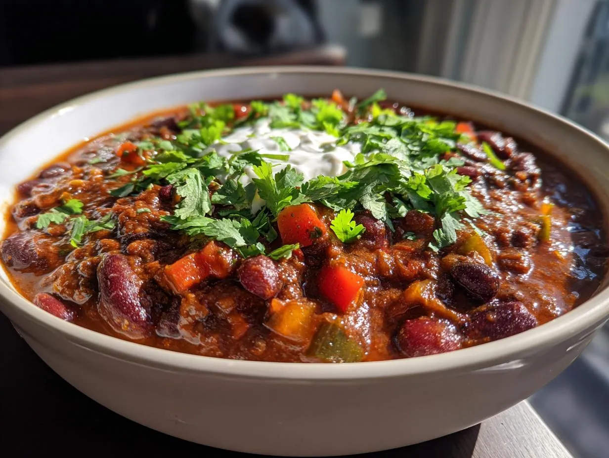 Hearty & Flavorful: Your New Favorite 45-Minute Meatless Chili